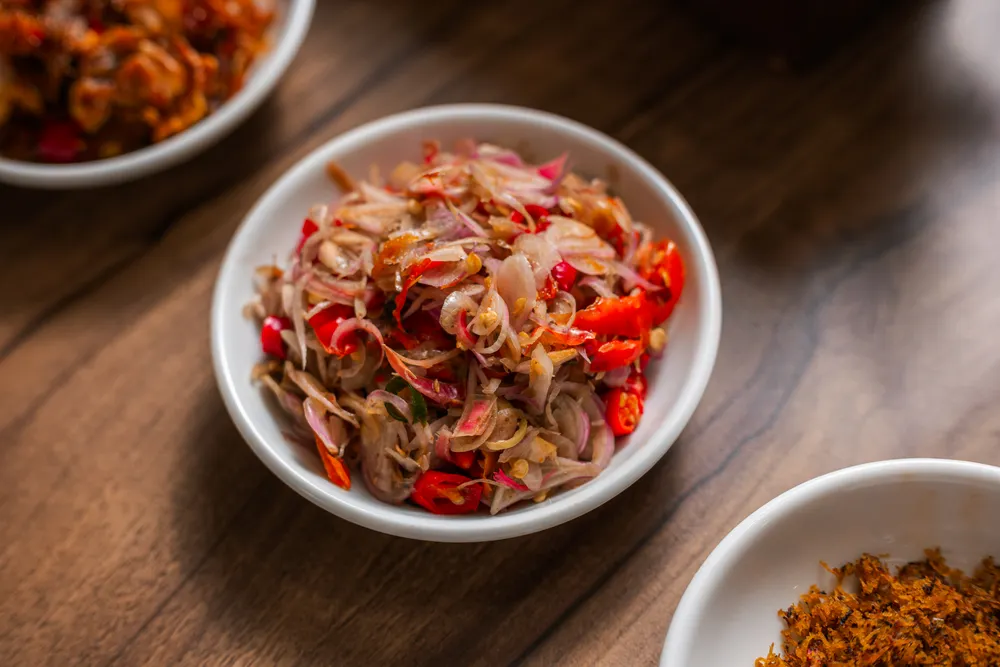 Ilustrasi sambal khas Indonesia